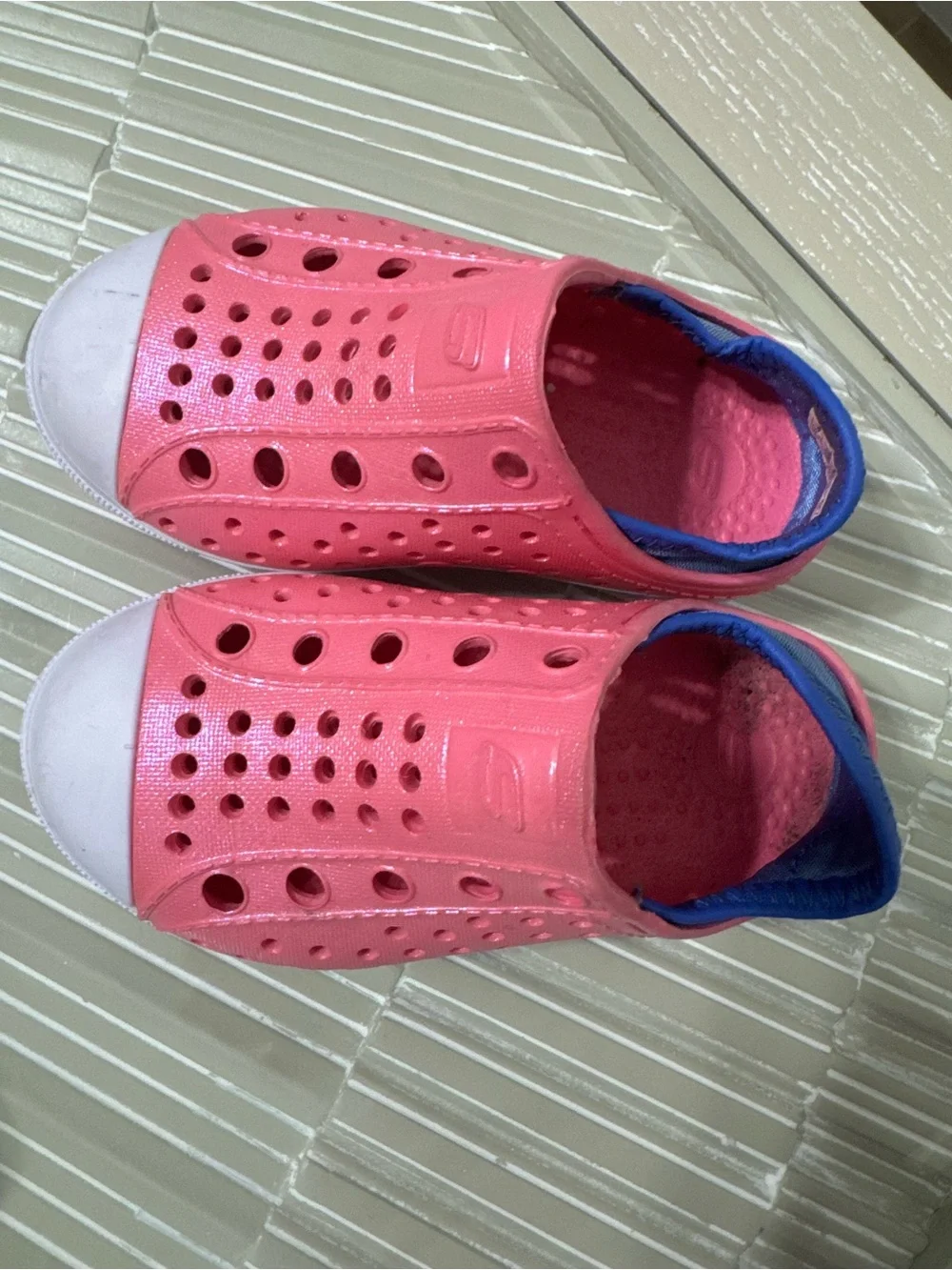 Sketchers Kids Pink Slip-On Perforated Shoes